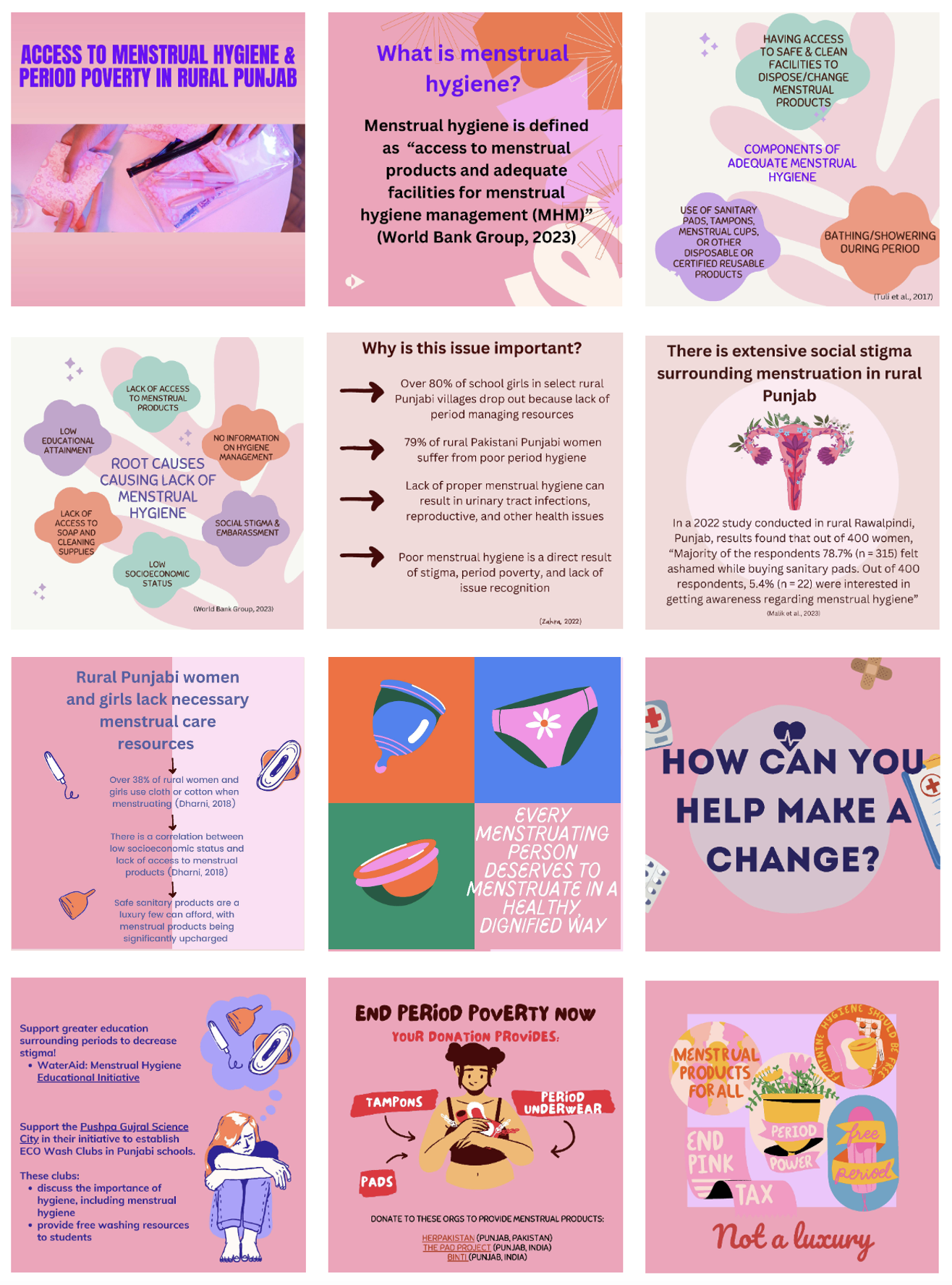 Collage of Instagram posts.