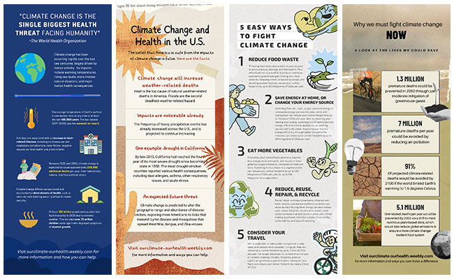 A selection of infographs.