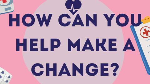Instagram graphic with text How can you help make change?