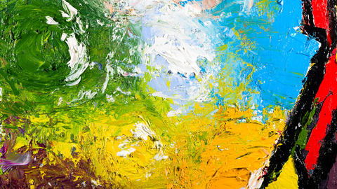 Abstract art painting background in multicolor tone.