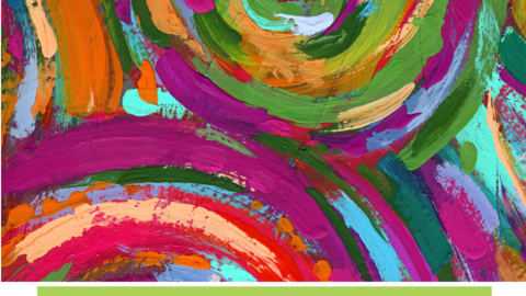 Abstract texture color painting horizontal background.