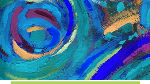 Abstract texture color painting horizontal background.