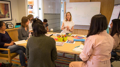 Sue J. Goldie and staff members.