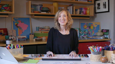 Sue J. Goldie in GHELI's studio.