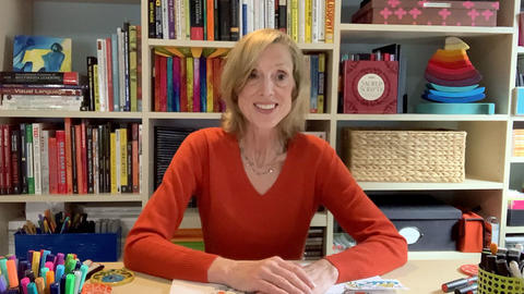 Sue J. Goldie in home studio.