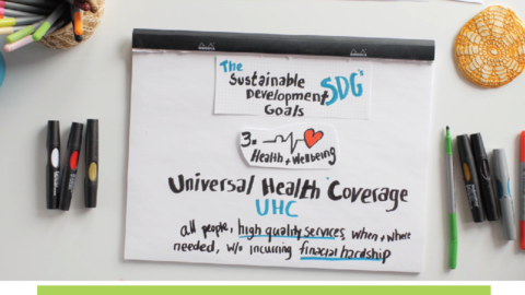 Universal Health Coverage drawing.