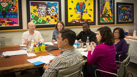 Teaching Fellows at workshop.