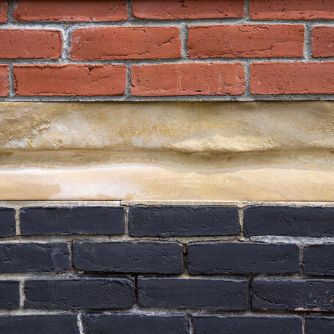 Close-up of brick wall.