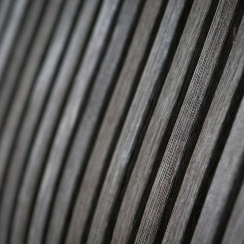 Close-up of wooden bench.